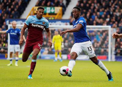 Centre-back: Yerry Mina (Everton) – The Colombian produced his best performance of the season to dominate at the back against West Ham. Also almost scored. Reuters