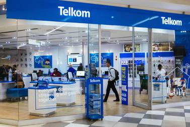 A phone store operated by Telkom in Pretoria, South Africa. Telkom is launching a life insurance business in order to diversify revenue streams. Bloomberg  