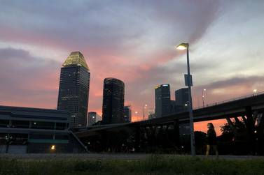 Singapore faces its biggest economic contraction since 1965 and the government says the most urgent task is job creation EPA