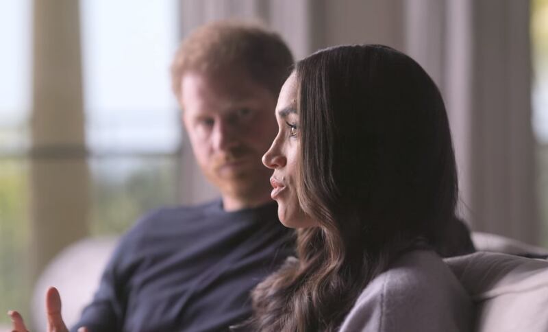 A still from Netflix documentary Harry & Meghan. The final episodes contain more pointed attacks on members of the British royal family. Photo: Netflix
