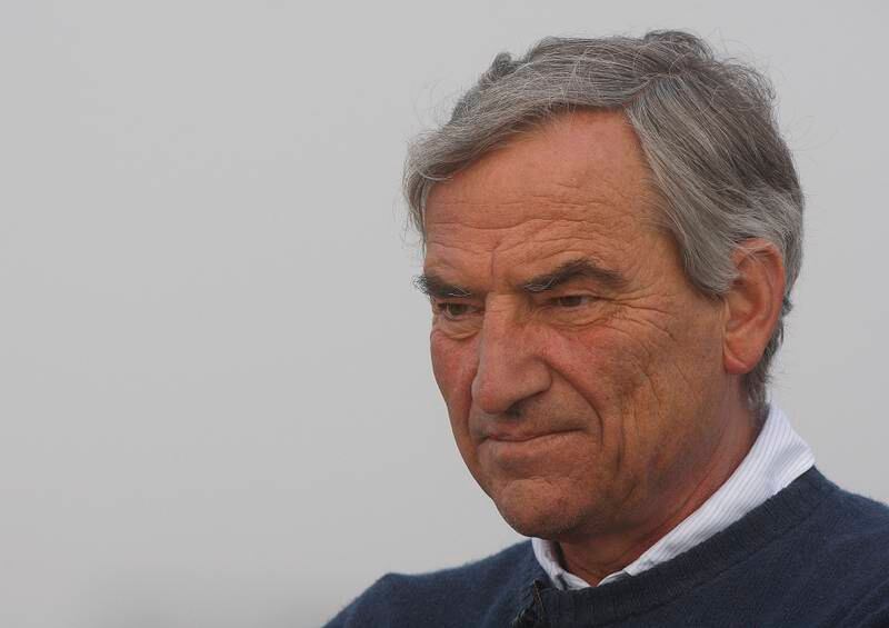  Dubai, United Arab Emirates, March 8 2012, Meydan, World Cup Project "WCP"- Italian Trainer Luca Cumani at morning workout at Meydan.   Mike Young / The National 