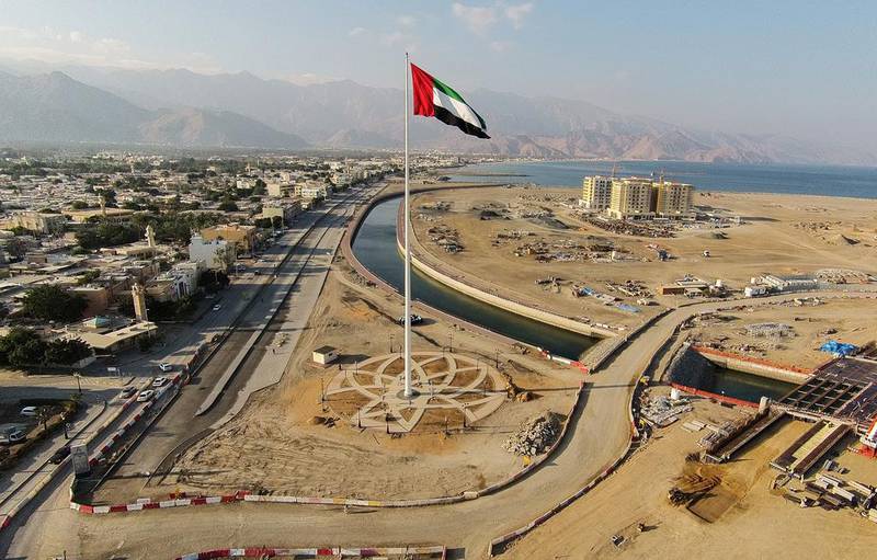 Soon every emirate will have its own giant flagpole. Courtesy of Shurooq