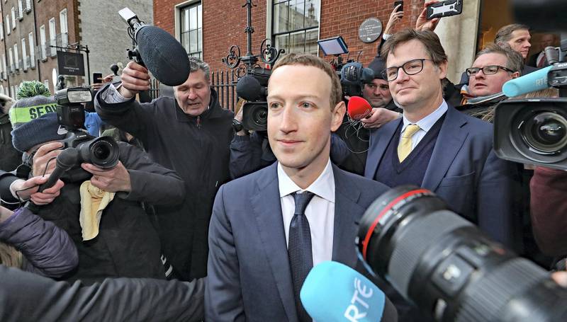 Facebook CEO Mark Zuckerberg leaving The Merrion Hotel in Dublin after a meeting with politicians to discuss regulation of social media and harmful content. (Photo by Niall Carson/PA Images via Getty Images)