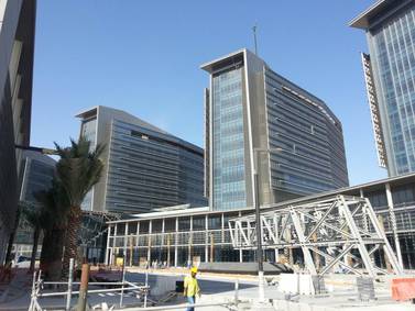 The complex will soon be handed over to Abu Dhabi Health Services Company by the start of the fourth quarter next year. Courtesy Musanada