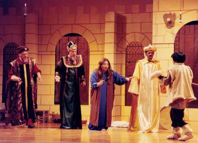 The cast of Amahl and the Night Visitors on stage. Courtesy of NSO Opera