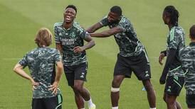 Rudiger and Vinicius Junior train with Real Madrid ahead of European clash - in pictures
