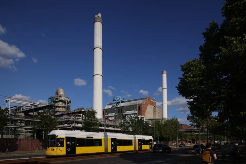 A thermal power station in Berlin. Russia has significantly reduced gas supplies to Germany and other European countries. Getty