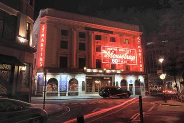 St Martin's Theatre in London's West End presenting Agatha Christie's 'The Mousetrap', which is the longest running show in the world, is expected to be back in business this week. Getty Images