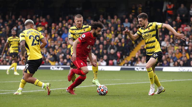 7. The international break did nothing to slow Salah's form, as he danced around Watford's bewildered defence to score in the 5-0 win at Vicarage Road.  Reuters