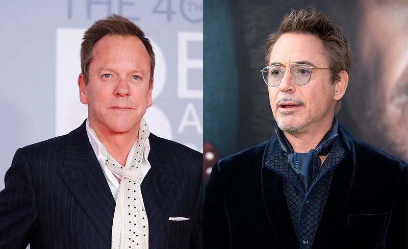 Actors Robert Downey Jr and Kiefer Sutherland lived together in Los Angeles in the 1980s. AFP