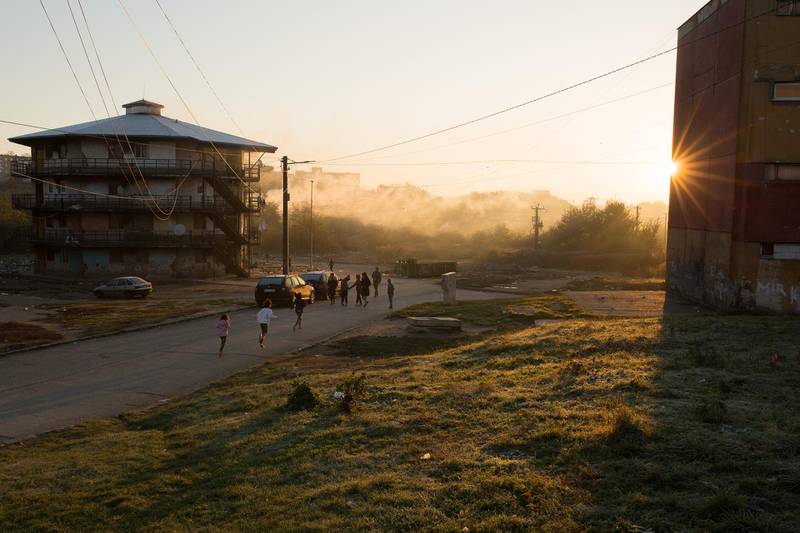 Residents of Lunik IX borough gather on the street early in the morning prior to testing for the antigen test. Getty Images