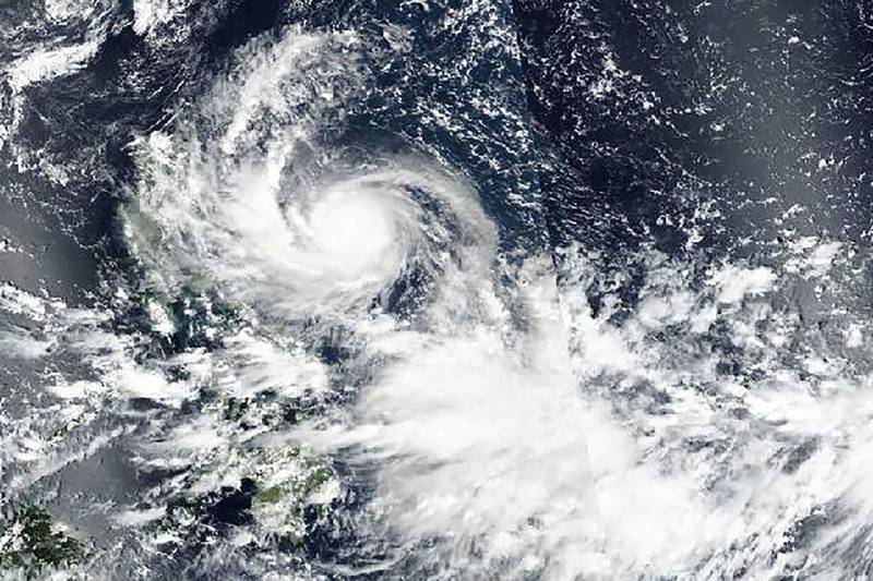 Typhoon Noru approaching Philippines. AP