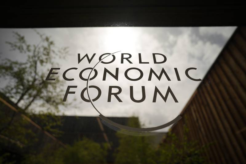 The annual WEF meeting began on Sunday and will end on Thursday. AP