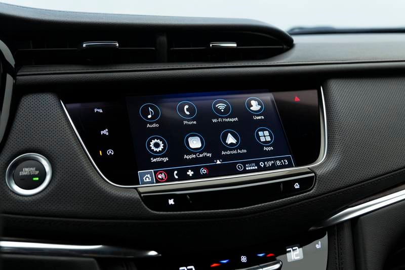 The XT5's infotainment and connectivity system screen. Photo: Cadillac