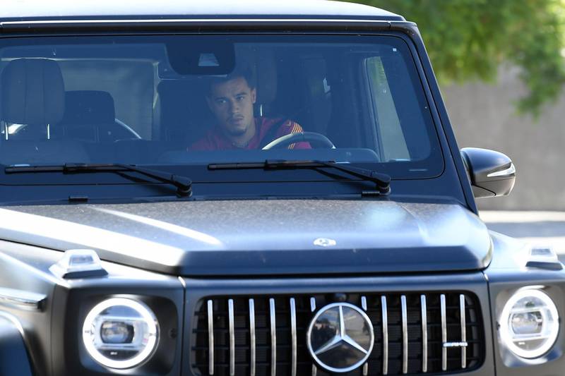 Barcelona's Brazilian midfielder Philippe Coutinho arrives. AFP