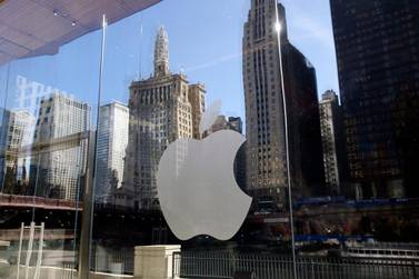 Apple posted a 54 per cent increase in revenues to $89.6 billion. AP
