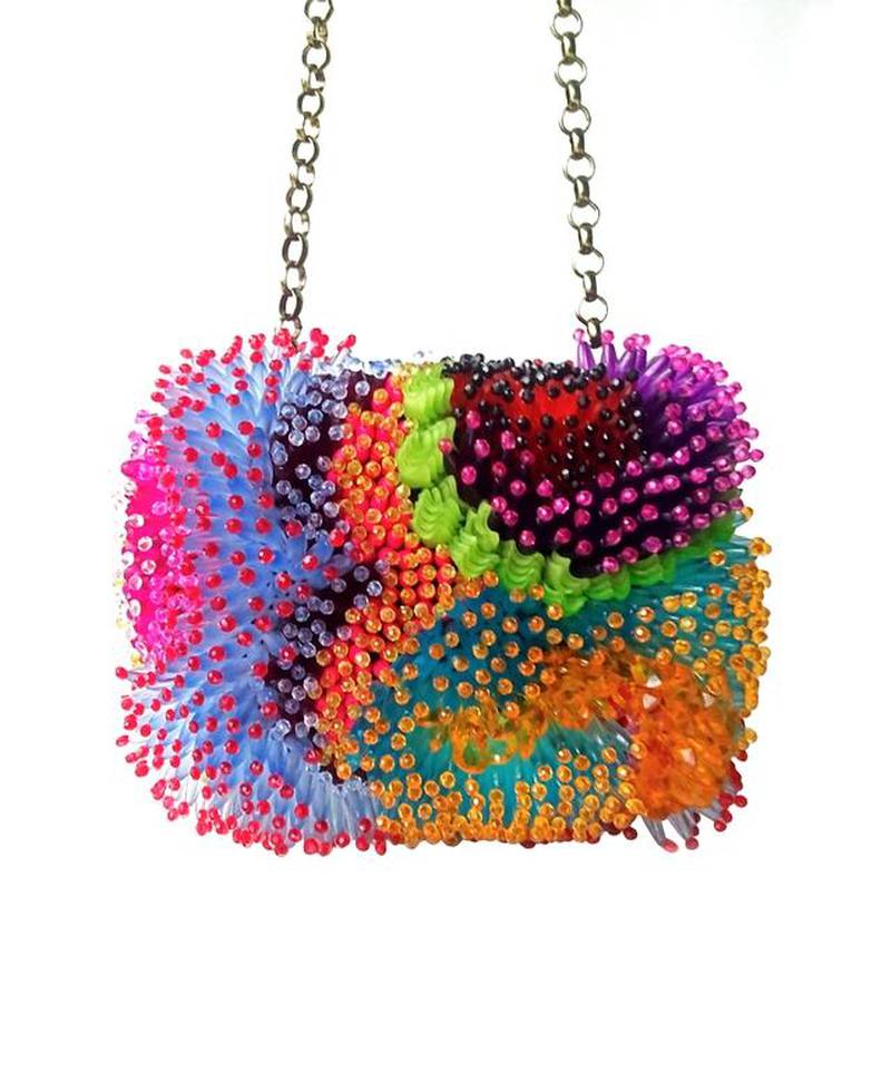 A coral-reef-inspired clutch designed by Ken Samudio. Courtesy Ken Samudio