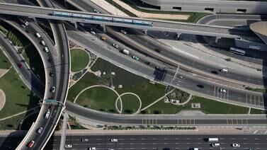 The Sheikh Zayed Road connects Dubai to Abu Dhabi. Pawan Singh / The National