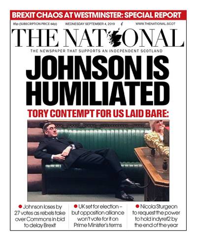 The Scottish National: Johnson is humilitated