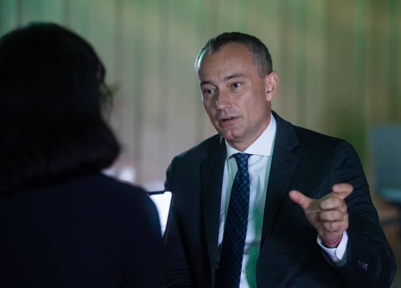 Nickolay Mladenov, director general of the Anwar Gargash Diplomatic Academy, says the UAE will make Cop28 an inclusive event. Ruel Pableo for The National