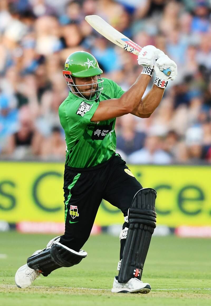 Marcus Stoinis of Melbourne Stars bats in the Big Bash League match against Adelaide Strikers. Getty 