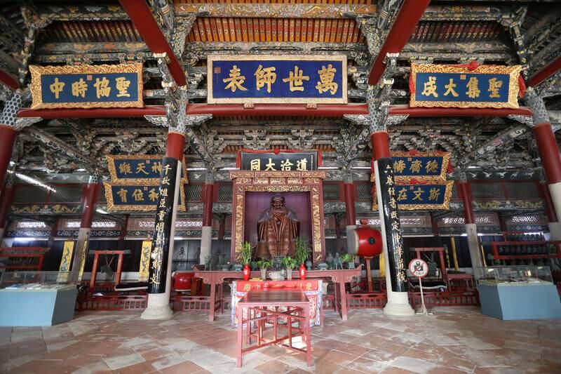 Interior of Dacheng Palace Hall. Courtesy Quanzhou Maritime Silk Road World Heritage Nomination Centre