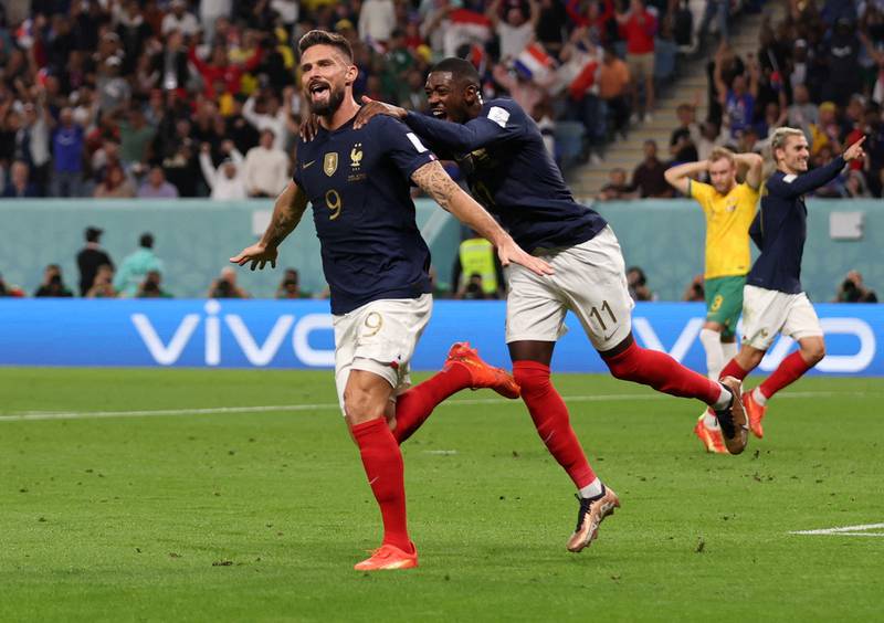 Olivier Giroud – 9. The 36-year-old sidefooted France 2-1 up with their second goal in five minutes - his 50th goal for his country.  Worked hard to free up space for others. Did a bicycle kick, got France’s fourth, a header on 72 which saw him surrounded by teammates. Reuters