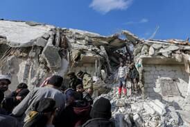UK condemns Syrian regime's bombing of rebel town after quake