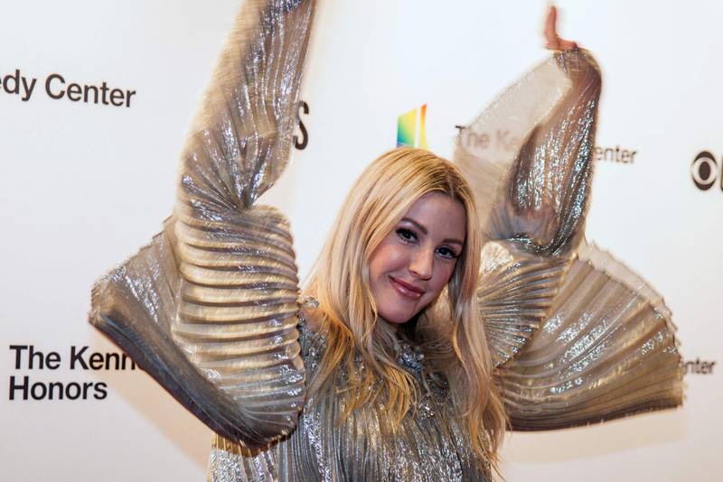 Singer Ellie Goulding attends the 44th Kennedy Centre Honours in Washington. AFP