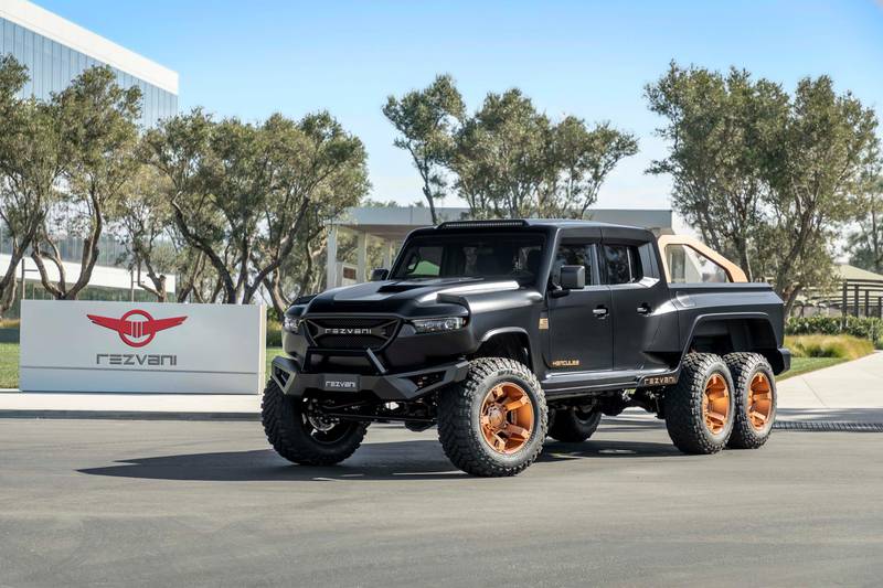 The Rezvani Hercules 6x6 Military Edition is bulletproof and comes with gas masks. Courtesy: Rezvani