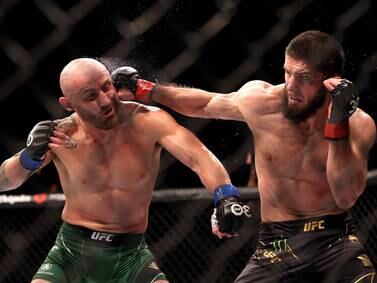 Islam Makhachev and Alexander Volkanovski jostle for possible UFC clash in Abu Dhabi