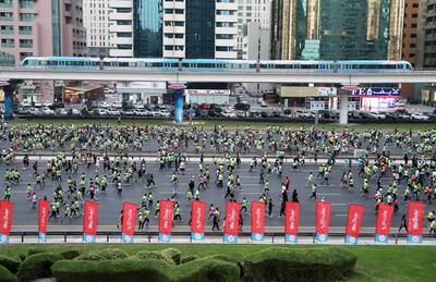 The Dubai Fitness Challenge is concluding this week with its flagship event Dubai Run. Pawan Singh / The National