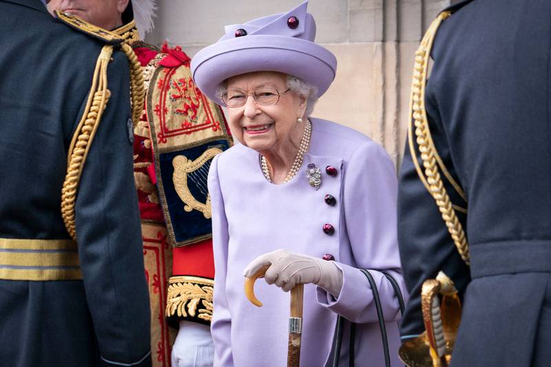 Britain's Queen Elizabeth II, who remains at the helm of the royal family aged 96, visited Edinburgh on official duty this week. AFP