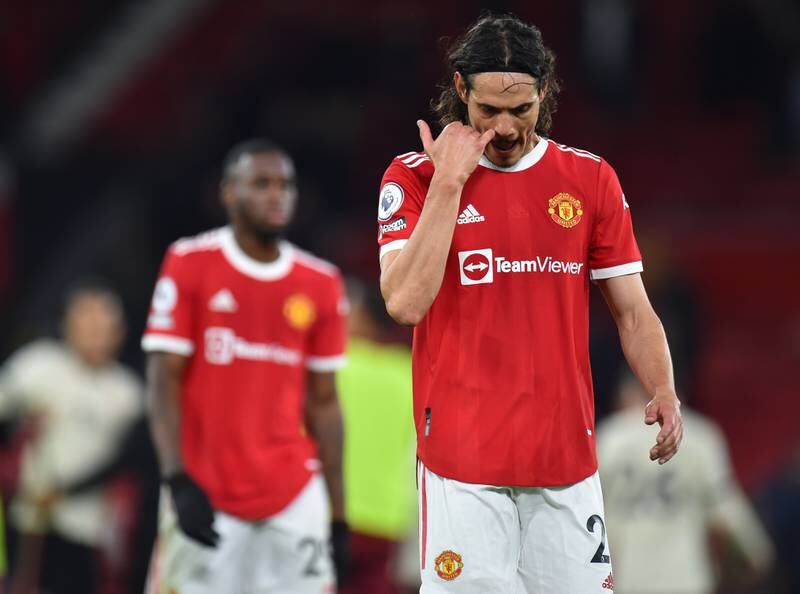 Edinson Cavani 3 - On for Fernandes after 61 as Liverpool fans sang ‘Ole’s at the wheel’ and ‘Ole give us a wave.’ It was that bad. A deflected shot hit the crossbar after 83. EPA