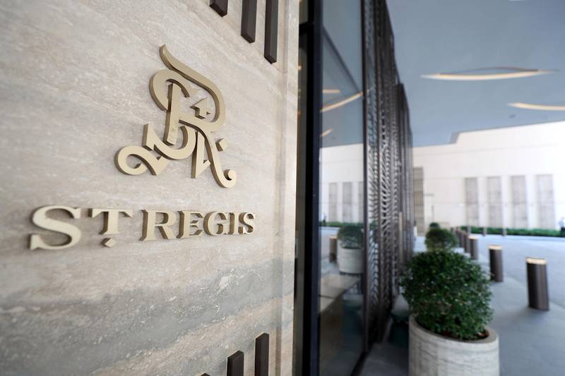 First look at the new St Regis Dubai, The Palm on May 15th, 2021. Chris Whiteoak / The National. 
Reporter: Hayley Skirka  for Lifestyle