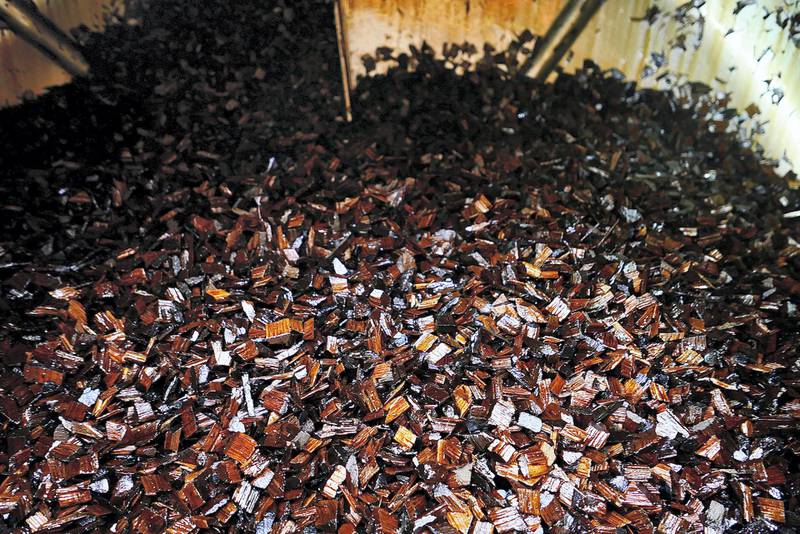 SHARJAH, UNITED ARAB EMIRATES , April 14  – 2021 :- View of the bakhoor chips at the Swiss Arabian perfume and Bakhoor factory in Sharjah. ( Pawan Singh / The National ) For News/Online/Instagram. Story by Kelly