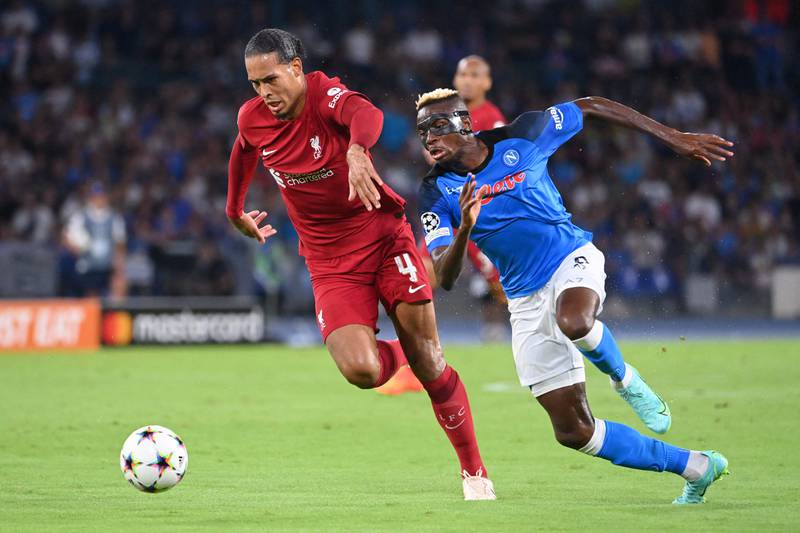 Virgil van Dijk - 3. The Dutchman gave away a penalty – which Alisson saved – and was missing in action for Napoli’s fourth goal. Even a last-ditch goal-line clearance in the first half failed to put a shine on an ineffective performance. AFP