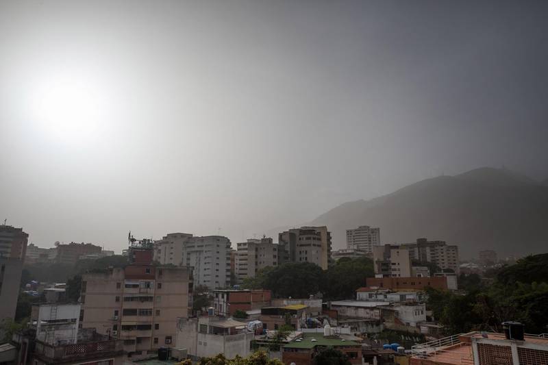 Dust particles are seen in Caracas, Venezuela.  EPA
