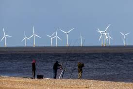 Underwater drone inspects UK offshore wind farm