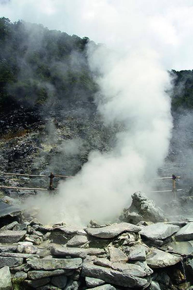 The Tangkuban Perahu volcano in Java. Oystein Lund Andersen