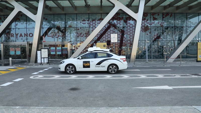TXAI was the first driverless project to go ahead on a public road in the capital. Photo: TXAI