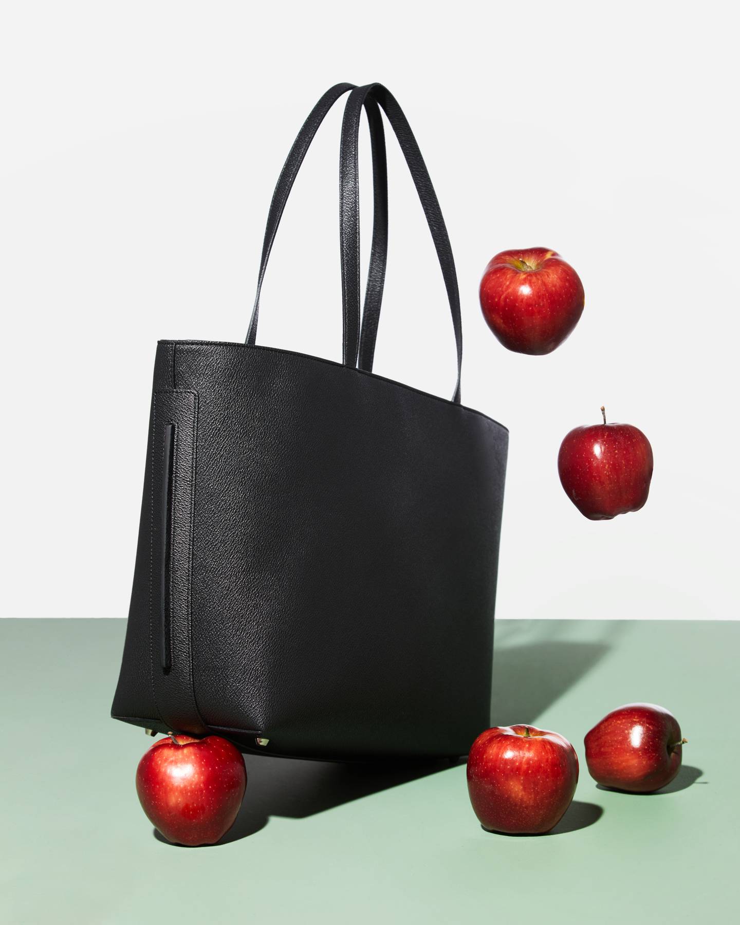 A Luxtra handbag made from apple skin leather.
