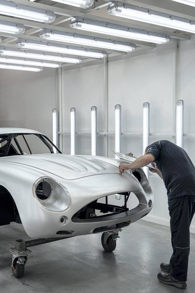 Each DB4 GT Zagato Continuation model is hand-built. Courtesy Aston Martin