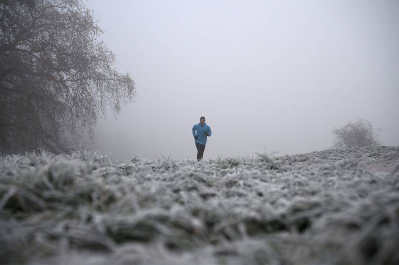 More freezing weather at Primrose Hill. AFP
