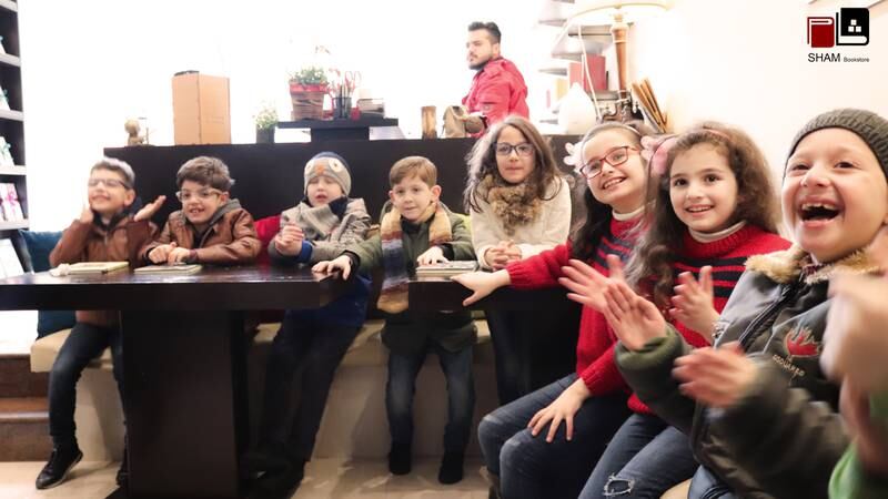 At Sham Bookstore children get the opportunity to forget about the harsh realities of war. Photo: Sham Bookstore