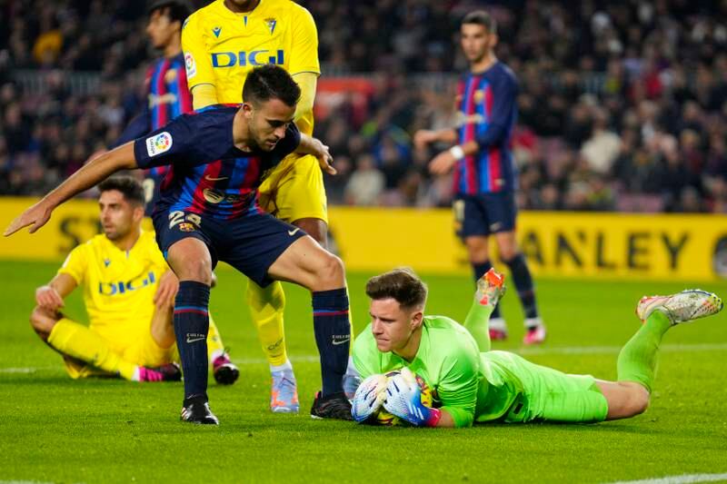 BARCELONA RATINGS: Marc-Andre ter Stegen 7 - Back to keeping clean sheets after conceding two on Thursday. Effective, especially against Cadiz’s crosses and a side who’ve fought their way out of the relegation zone. Pushed a Chris Ramos toe-poke onto the post. EPA