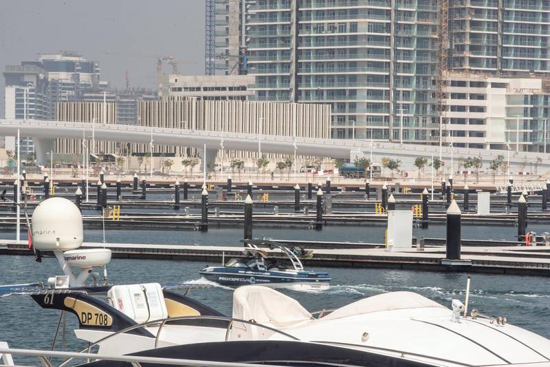 DUBAI, UNITED ARAB EMIRATES. 28 SEPTEMBER 2020. The latest developments at the new Dubai Harbour Marina in the Mina Seyahi area. (Photo: Antonie Robertson/The National) Journalist: Chris Maxwell. Section: National.