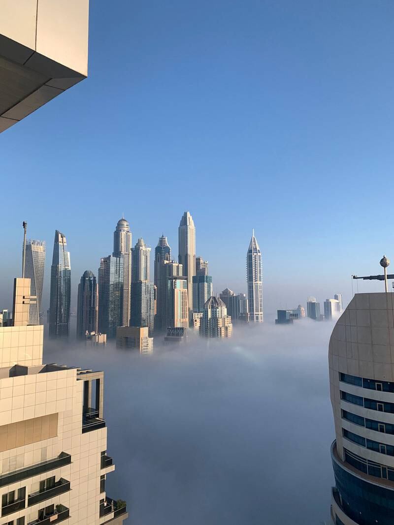 Fog in Dubai. Nic Ridley / The National