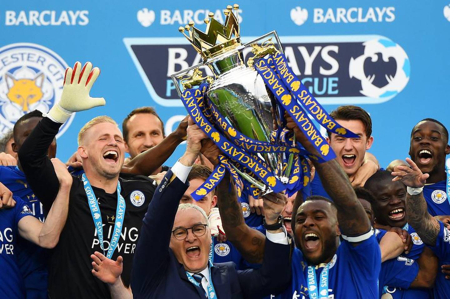 Leicester City won the Premier League title in 2015/16 with 44 per cent possession. Laurence Griffiths / Getty Images