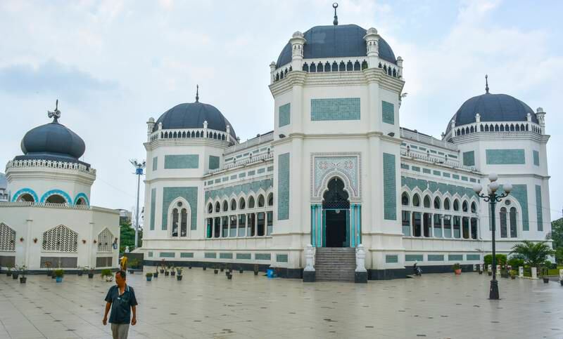 Great Mosque of Medan, an ancient Islamic city in Indonesia. Photo: Ronan O'Connell